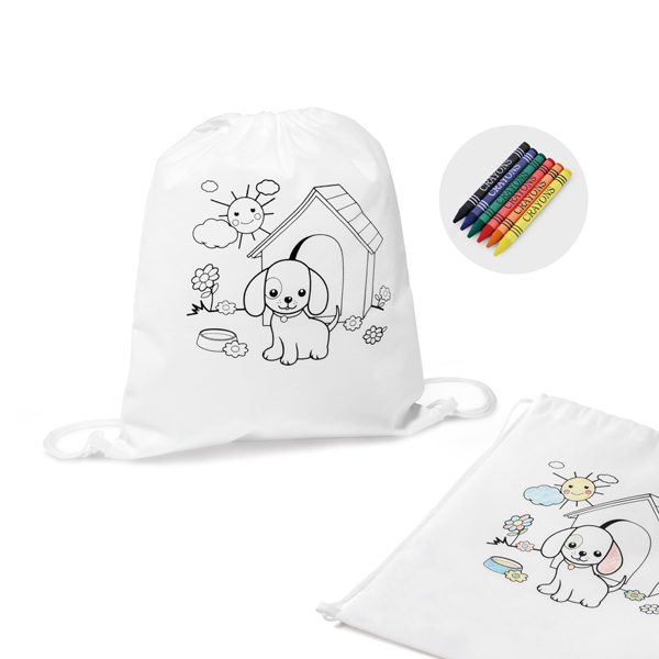 Sacola tipo mochila para colorir YBP52619