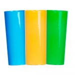 Copo Long drink Azul, Verde e Amarelo